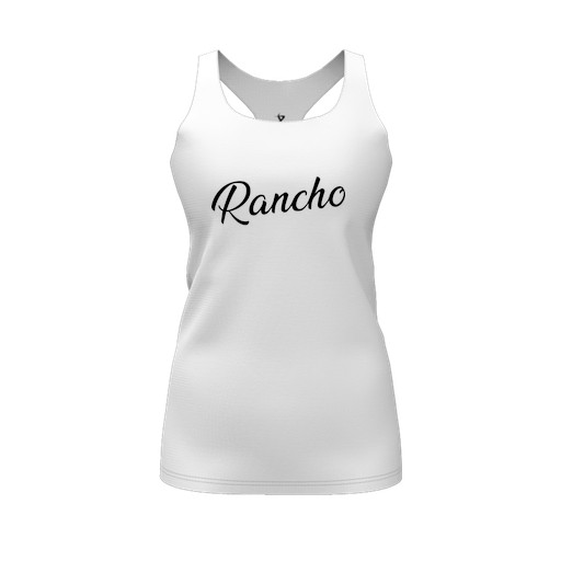 [CUS-DFW-RCBK-PER-WHT-FYS-LOGO2] Racerback Tank Top (Female Youth S, White, Logo 2)