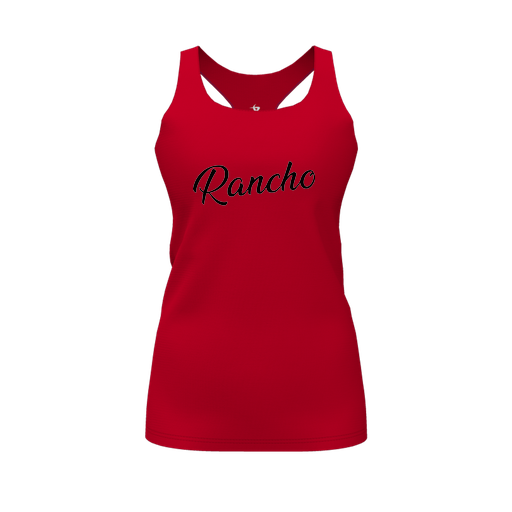 [CUS-DFW-RCBK-PER-RED-FYS-LOGO2] Racerback Tank Top (Female Youth S, Red, Logo 2)