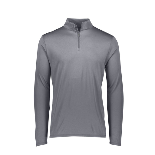 [2785.059.S-LOGO2] Men's Flex-lite 1/4 Zip Shirt (Adult S, Gray, Logo 2)