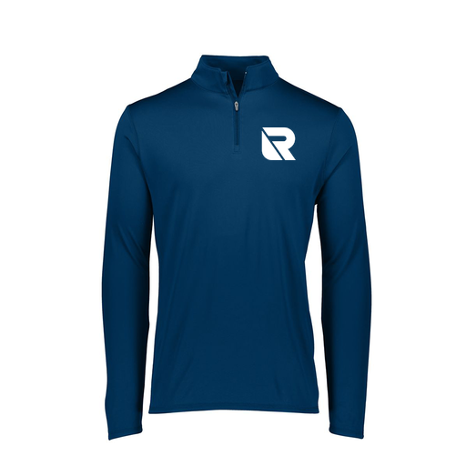 [FTLQFLNV-FAXS-LOGO3] Decker Women's Flex-Lite 1/4 Zip Shirt (Female Adult XS, Navy, Logo 3)