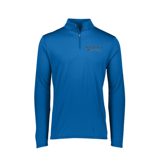 [2787.060.XS-LOGO1] Ladies Dri Fit 1/4 Zip Shirt (Female Adult XS, Royal, Logo 1)