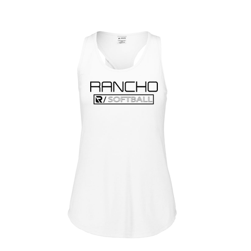 [FT0TUBWH-FAS-LOGO1] Ladies Tri Blend Tank Top (Female Adult S, White, Logo 1)