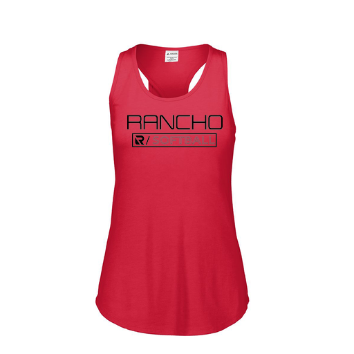 [3078.V96.S-LOGO1] Ladies Tri Blend Tank Top (Female Adult S, Red, Logo 1)