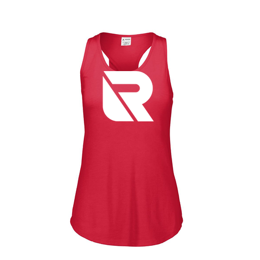 [3078.V96.S-LOGO3] Ladies Tri Blend Tank Top (Female Adult S, Red, Logo 3)