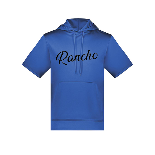 [6871.060.S-LOGO2] Men's Dri Fit Short Sleeve Hoodie (Adult S, Royal, Logo 2)