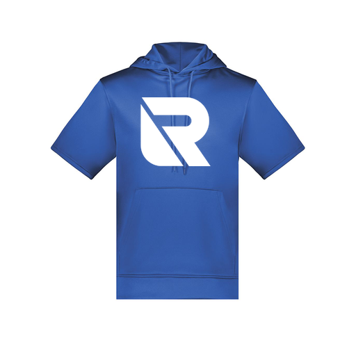 [6871.060.S-LOGO3] Men's Dri Fit Short Sleeve Hoodie (Adult S, Royal, Logo 3)