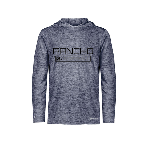 [FOLHCGNV-AS-LOGO1] Decker Men's Charge Hoodie (Adult S, Navy, Logo 1)