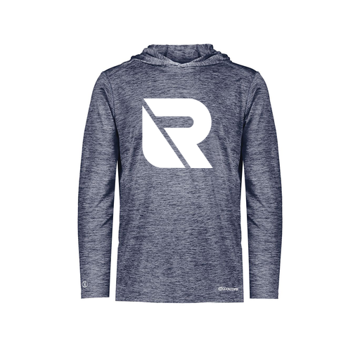 [FOLHCGNV-AS-LOGO3] Decker Men's Charge Hoodie (Adult S, Navy, Logo 3)