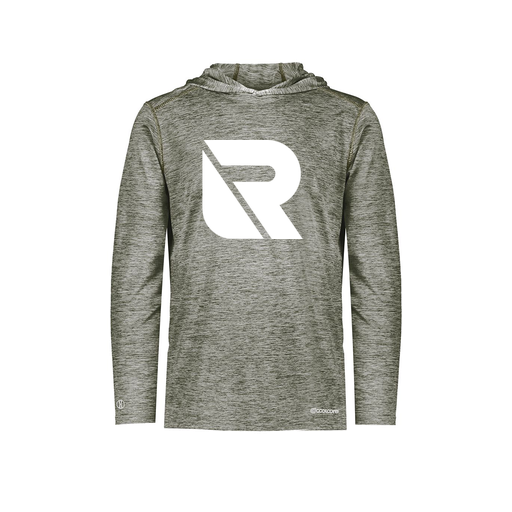 [FOLHCGGY-AS-LOGO3] Decker Men's Charge Hoodie (Adult S, Gray, Logo 3)