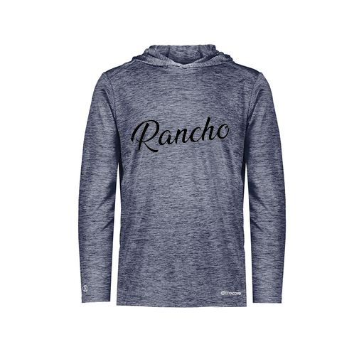 [FOLHCGNV-YS-LOGO2] Decker Youth Charge Hoodie (Youth S, Navy, Logo 2)