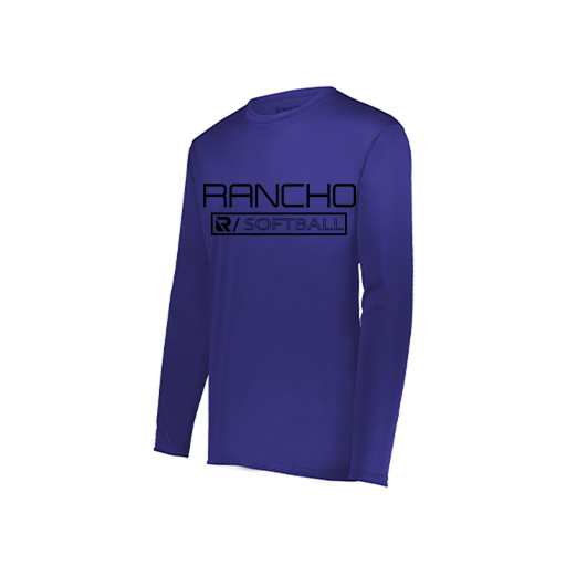 [222822.747.XS-LOGO1] Men's LS Smooth Sport Shirt (Adult XS, Purple, Logo 1)