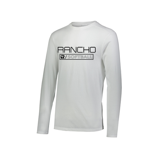 [FTLCUBWH-AXS-LOGO1] Decker Men's Tri-Blend T-Shirt - Long Sleeve (Adult XS, White, Logo 1)