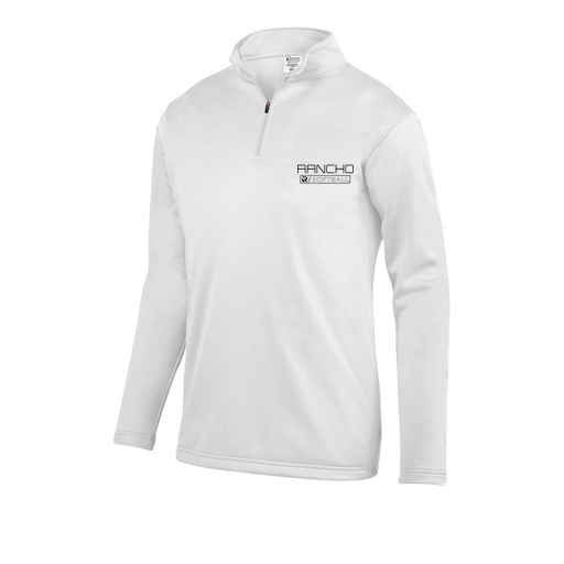[FOLQFFWH-AS-LOGO1] Decker Men's FlexFleece 1/4 Zip (Adult S, White, Logo 1)