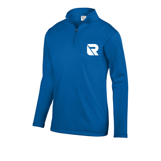 [FOLQFFRY-AS-LOGO3] Decker Men's FlexFleece 1/4 Zip (Adult S, Royal, Logo 3)