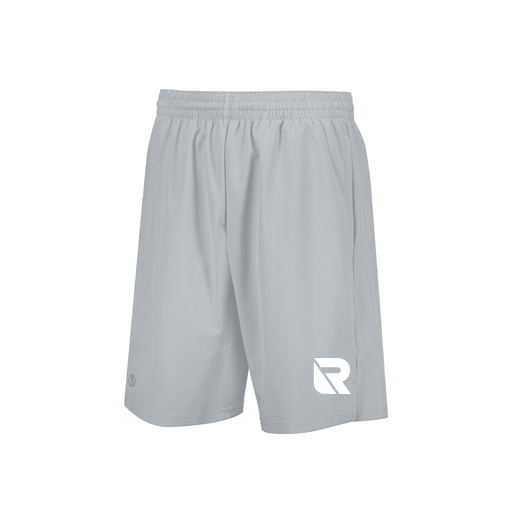 [229556.099.XS-LOGO3] Men's Weld Short (Adult XS, Silver, Logo 3)