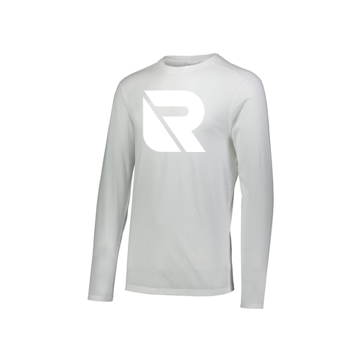 [FTLCUBWH-YS-LOGO3] Decker Youth Tri-Blend T-Shirt - Long Sleeve (Youth S, White, Logo 3)