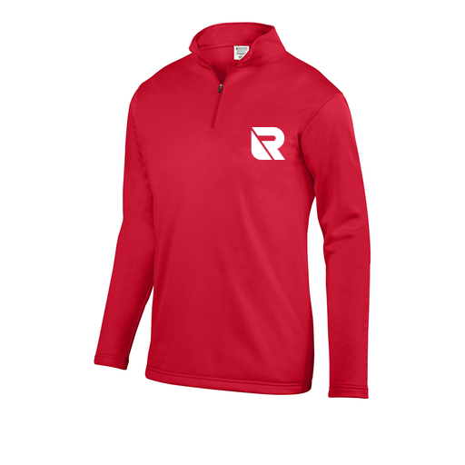 [5508.040.S-LOGO3] Youth FlexFleece 1/4 Zip (Youth S, Red, Logo 3)