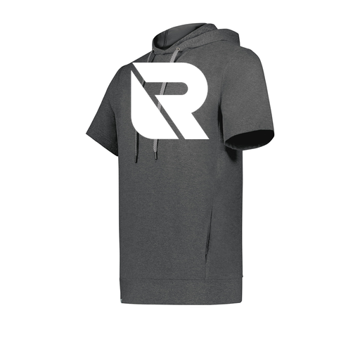 [222605-GRY-YS-LOGO3] YOUTH VENTURA SOFT KNIT SHORT SLEEVE HOODIE (Youth S, Gray, Logo 3)