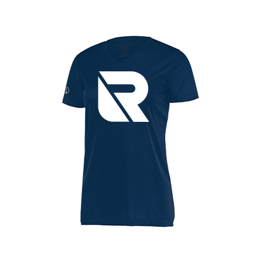 [222820.065.S-LOGO3] Ladies Movement Dri Fit Shirt (Female Adult S, Navy, Logo 3)