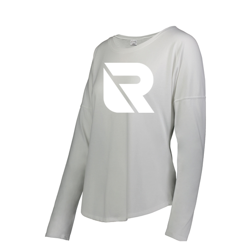 [FTLCUBWH-FAS-LOGO3] Decker Women's Tri-Blend T-Shirt - Long Sleeve (Female Adult S, White, Logo 3)