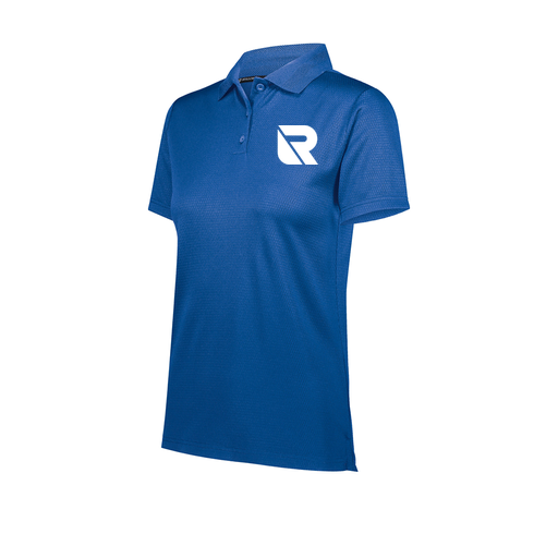 [222768.060.XS-LOGO3] Ladies Prism Polo (Female Adult XS, Royal, Logo 3)