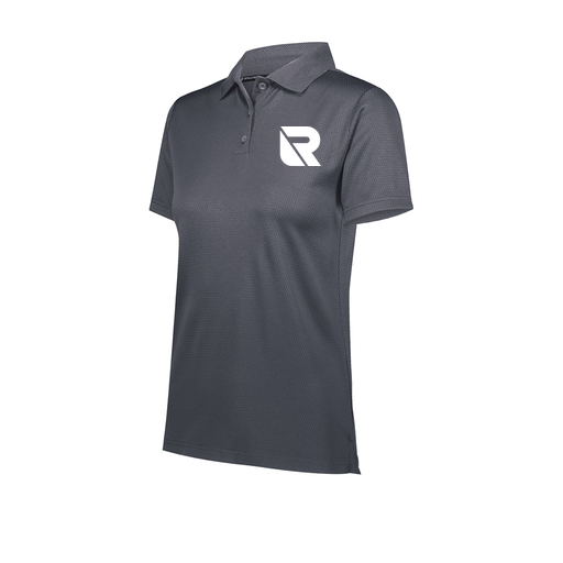 [222768-GRY-FAXS-LOGO3] Ladies Prism Polo (Female Adult XS, Gray, Logo 3)