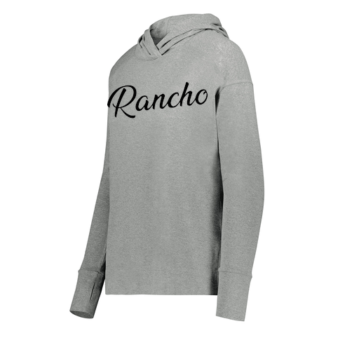 [222798-SIL-FAXS-LOGO2] Ladies Ventura Thin Knit Hoodie (Female Adult XS, Silver, Logo 2)